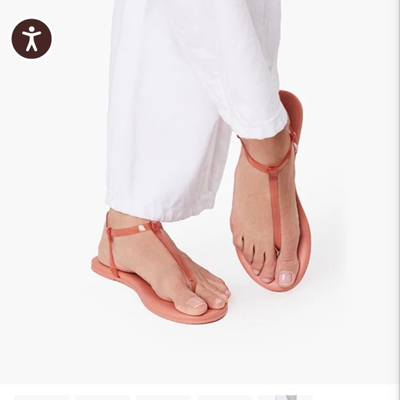 TKEES NEW Limited Edition * J. Crew Jelly sandals SZ 9 sun bleached Coral - Picture 2 of 12